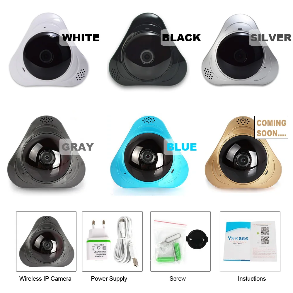HD-960P 360 Degree UFO ip Camera 3D Panoramic 10m Night Vision Fisheye Wireless Wifi Camera Smart Video Surveillance Camera