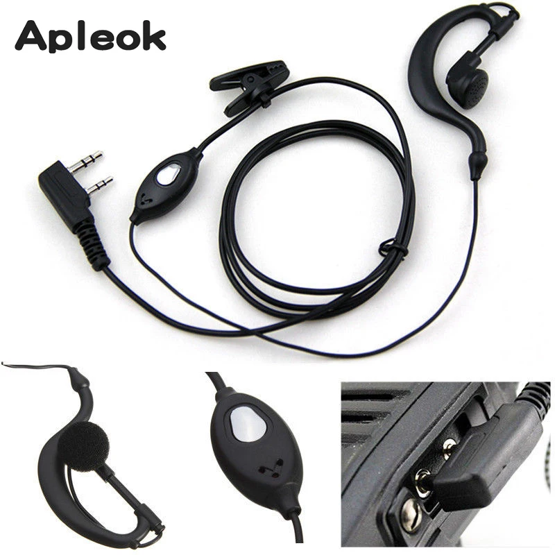 

Portable Headset for Baofeng UV-5R Walkie Talkie Earphone UV5R Transceiver Handy Microphone Earpiece for Baofeng 888s Headphone