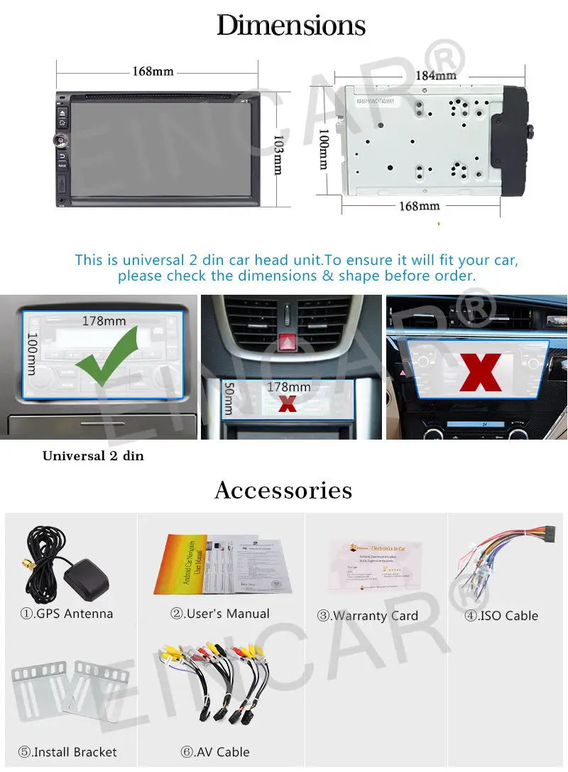 Sale Car DVD radio audio Navigation player Android 6.0 WIFI Double Din 6.95inch LCD 16