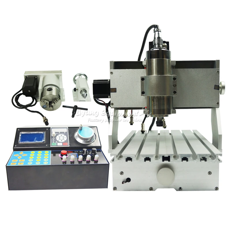 Hot sale Ball Screw CNC Machine 3020 V+H 800W 4 Axis Water Cooling