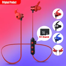 Новые Bluetooth наушники IPX5 водонепроницаемые наушники MP3 плеер стерео гарнитуры беспроводные для спорта микрофон TF карта телефон xiaomi