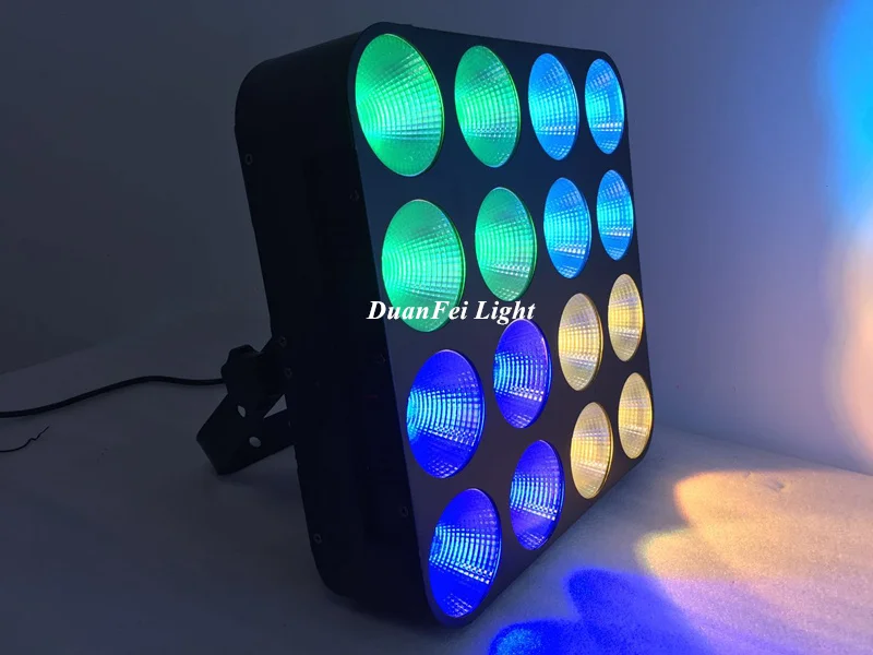 Высокий bbright 4x4 матричный светодиодный светильник 16x30 Вт RGB светодиодный светильник заливающего света Powercon Светодиодный dmx панель