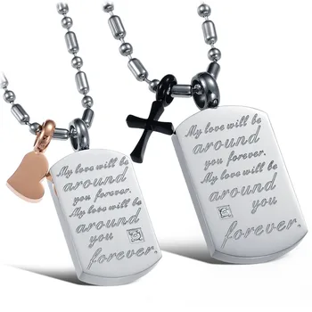 

Korean Couple Necklace Titanium Necklaces Pendants Cute Necklaces For Couples Matching Necklaces For Couples GX821