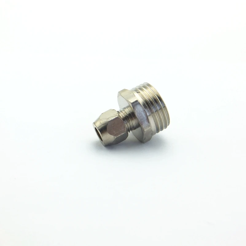 

Nickel Plated Brass 3/8" BSP Male To 14mm Ferrule Tube Pipe Fitting Threaded Compression Union Connector For Water Air Oil