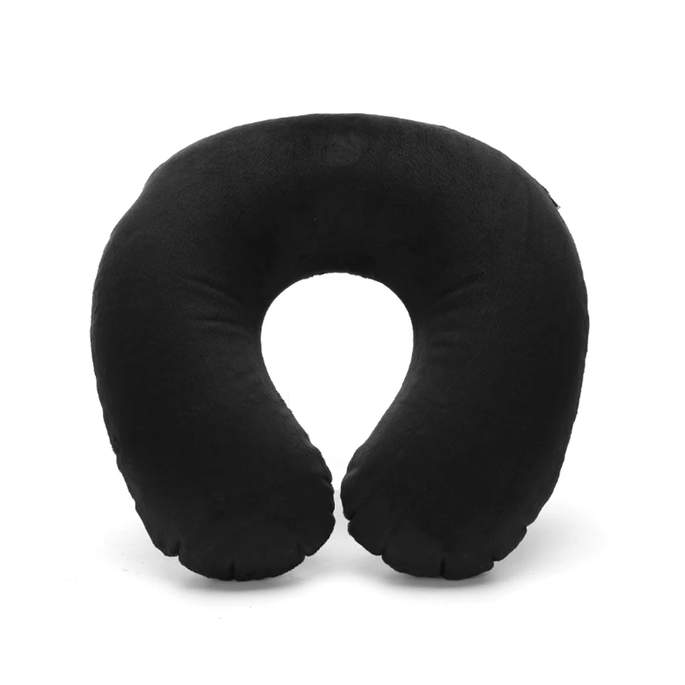 

1Pcs U Shaped Travel Pillow Car Air Flight Inflatable Pillows Neck Support Headrest Cushion Soft Nursing Cushion 4 Color