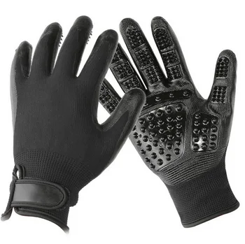 

DHL 50pair Pet Grooming Gloves Dog Cat Hair Cleaning Brush Comb Five Fingers Deshedding Pet Glove For Dog Cat