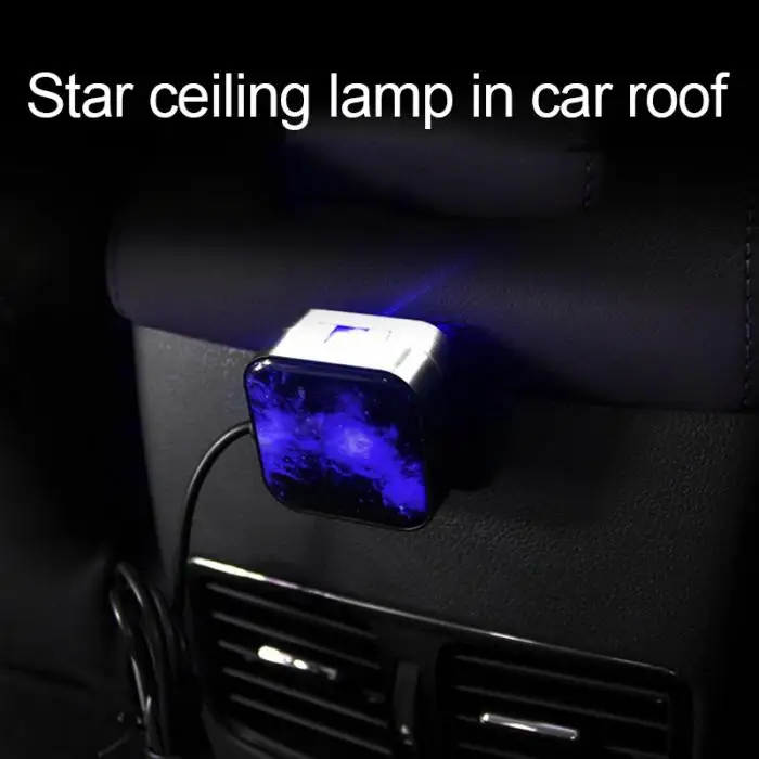 Автомобильная атмосферная лампа внутренний окружающий светодиодный ночник Звездный декоративный проектор TD326