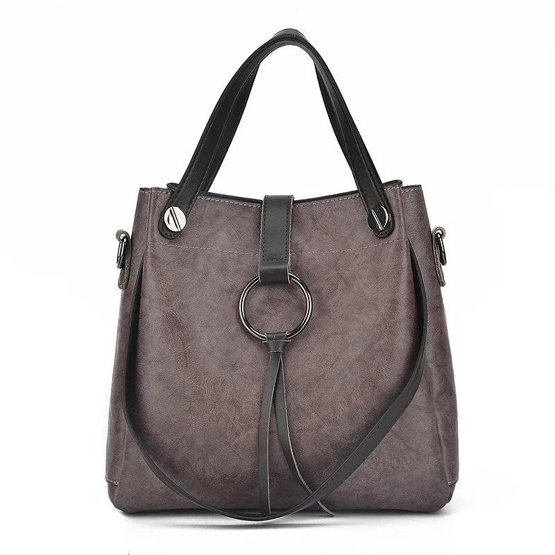 Znakomity, женские сумки, натуральная кожа, сумка на плечо, женская сумка, винтажная, большая, черная, коричневая, сумка через руку, сумки для женщин - Цвет: vintage purple