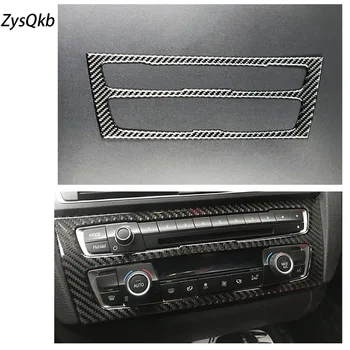 

For BMW F20 F21 Carbon Fiber Car Interior Air Conditioning CD Control Panel Cover Trim Car Styling Stickers 1 Series Accessories