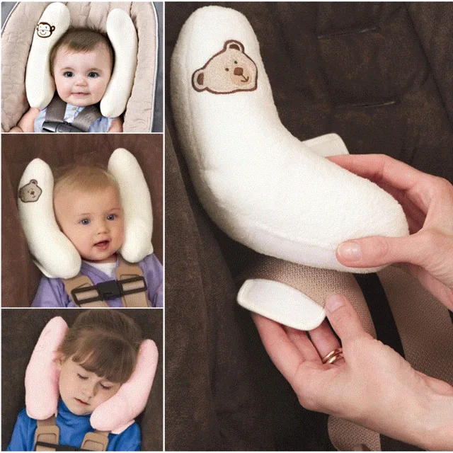 

Soft Baby Toy Toddler Headrest Pillow Baby Head Protection Children Car Safety Seat Neck Support Pillow Stroller Accessories
