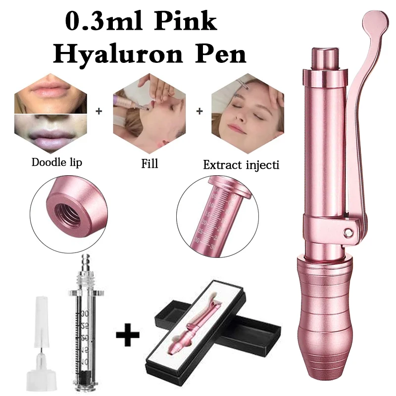

Pink Hyaluronique Pen Massage Atomizer Pen High Pressure Acid Guns For Anti Wrinkle Lifting Filling Lip DoDo Lip Water Atomizer