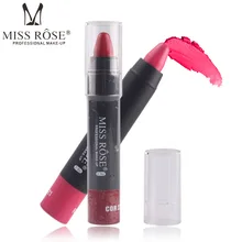 Miss Rose брендовая матовая помада для губ Водонепроницаемая долговечная Увлажняющая губная помада телесного цвета 8 цветов карандаш для губ MS064