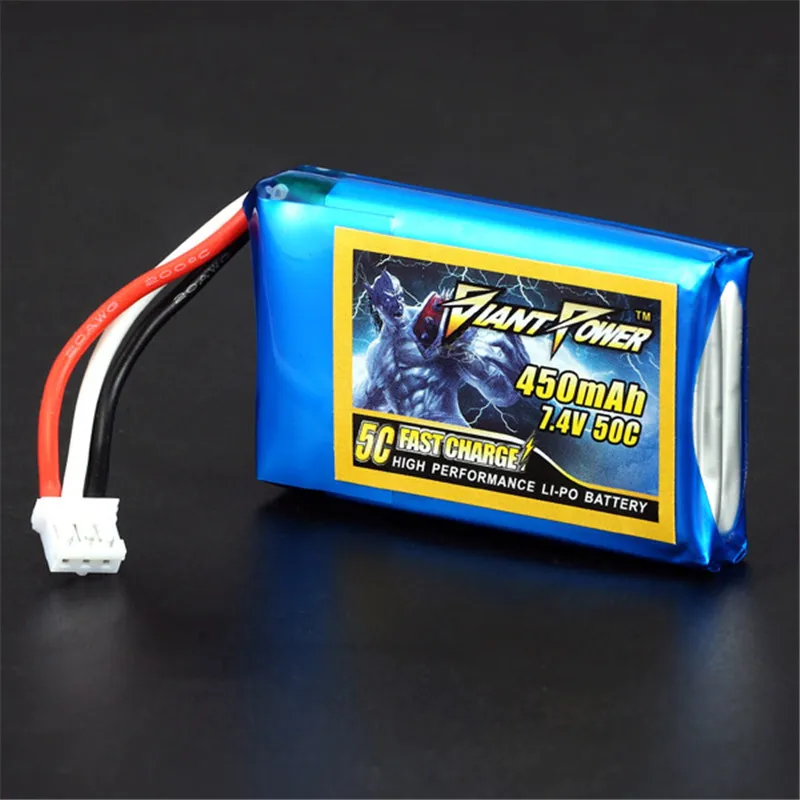Горячая Распродажа батарея Giant Power 2S 7 4 В 450 мАч 50C Lipo для E flite Blade 130X модели RC|lipo