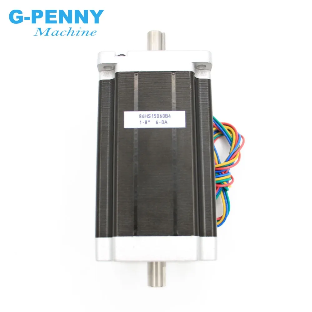 Шаговый двигатель NEMA 34 шаговый с ЧПУ 86X150mm двойной вал 13 n. m 6A 1700Oz in для