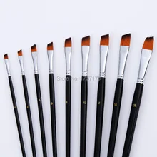 9 шт. высокого качества нейлоновые волосы деревянной ручкой акварель кисти Картина маслом кисть