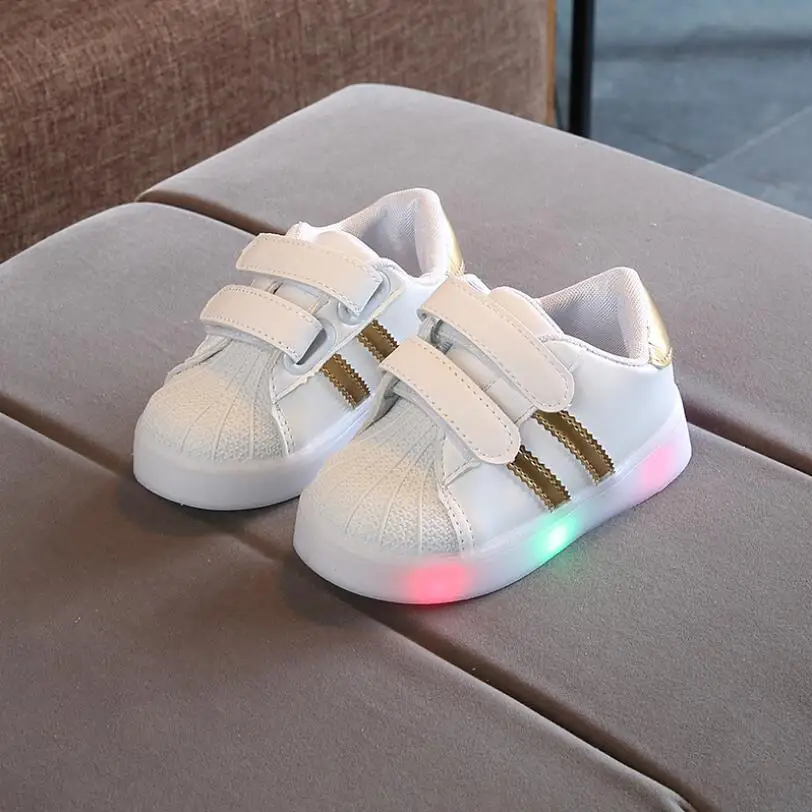 

Sports LED lighting footwear baby casual shoes Lovely cute baby girls boys Shoes excellent cartoon baby sneakers infant tennis