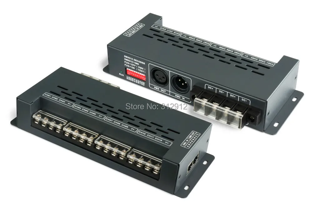 

LT-898;8CH DMX-PWM Decoder;DC5-24V input;6A*8CH output