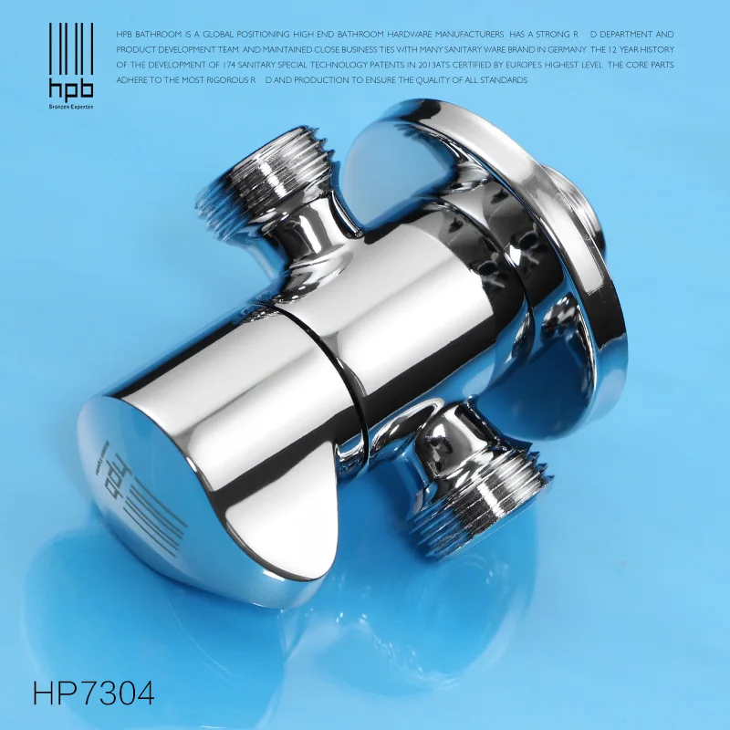 HPB Brass Triangular Valve for Hot and Cold Faucet Water Mixer Tap