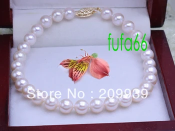 

free shipping 00204 BEAUTIFUL!FINE!WHITE AKOYA PEARL BRACELET 8.5"