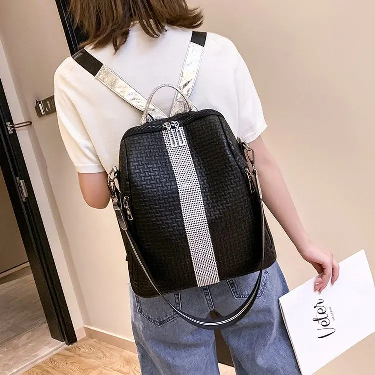 Бренд, высококачественный кожаный женский рюкзак на молнии, студенческий рюкзак, модная женская сумка для отдыха и путешествий