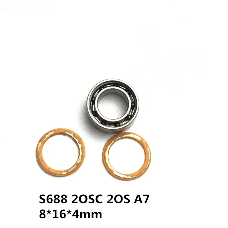 

Free Shipping 10pcs 8x16x4 Hybrid Ceramic Stainless Greased Bearing S688C 2OS/W4 A7 S688 2OS
