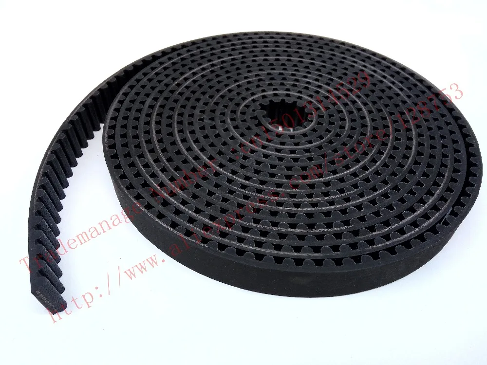 5 meters HTD8M Rubber Open ended timing belts width 20mm High torque