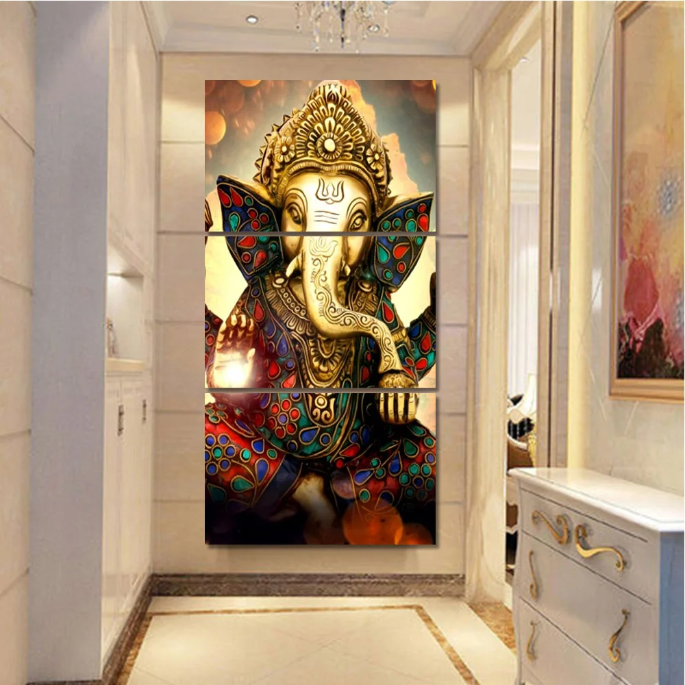 Hd-принт на холсте картина популярная стена Индийский Слон Владыка Ганеша Бог Модульная картина плакат для гостиной домашний декор