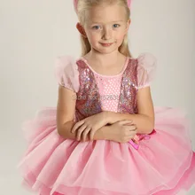 Платье с блестками и бантом Романтический балетное платье-пачка для детей и взрослых принцессы танцевальный костюм C38