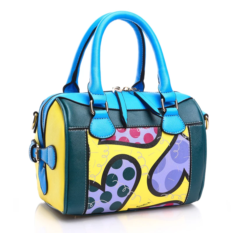 ROMERO BRITTO Fashion Graffiti Casual Digital Print Handbags Lady