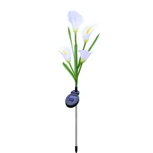 Солнечный фонарь СИД Декоративная наружная лужайка лампа 4 головы Солнечная Подкова Лант