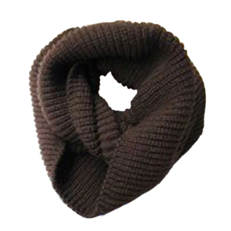 Новинка, красивый зимний теплый шарф для мужчин и женщин, вязаные шарфы, 2 круга, вязаный шарф-хомут, длинный шарф, шаль, Bufandas De