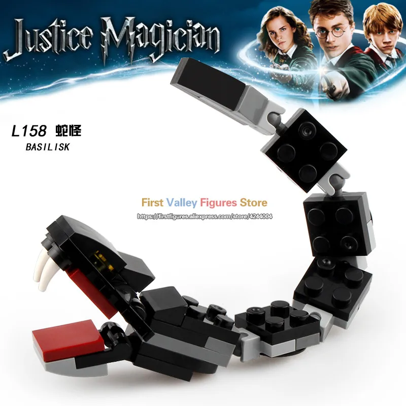 

20PCS/LOT LegoINGly Harry Action Figures Potter Magical Creatures Snake Thestral Dumbledore Building Kids Toys for Children L158