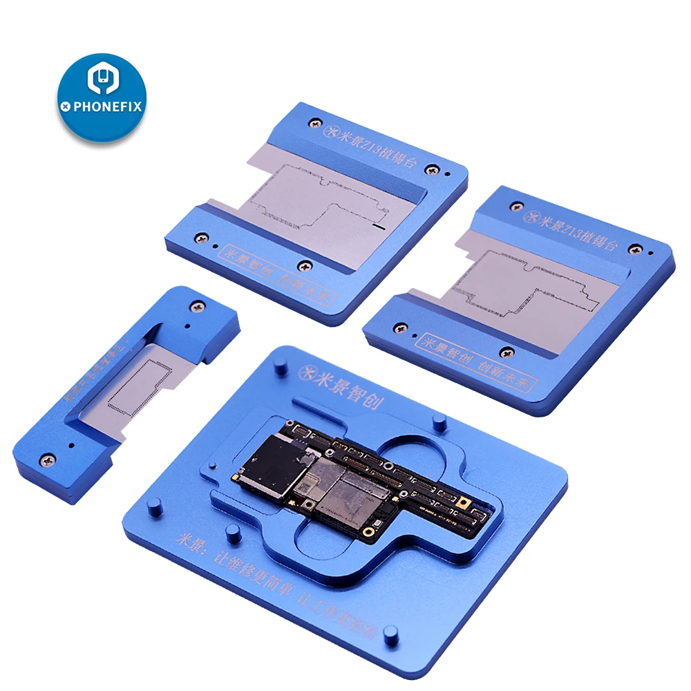 PHONEFIX MJ Z13 font b Motherboard b font Holder Fixture With BGA Reballing Stencil for iPhone