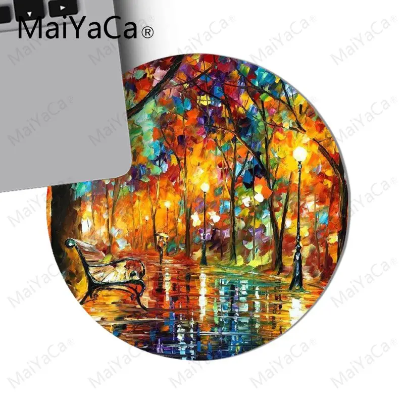 Online MaiYaCa Baru Dicetak Mousepad Lockedge Maroko minyak lukisan Kecepatan Tinggi Baru Putaran mouse pad 22x22 cm 20x20 cm