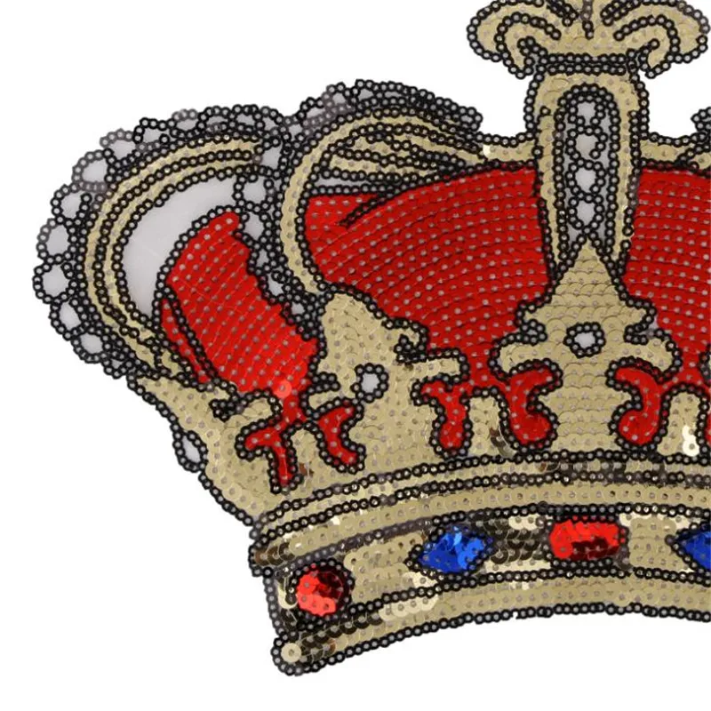 Цветочный патч 274 мм большая корона логотип suquins Сделай Сам Женская Вышивка