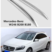 Авто крыши стеллажи для выставки товаров Чемодан стойки для Mercedes-Benz W246 B200 B180 2011- высокое качество Фирменная Новинка алюминиевые автомобильные аксессуары