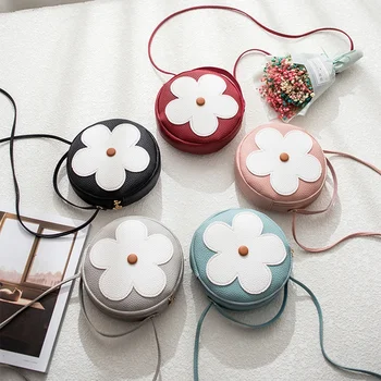 

BEAU-New Fashion Pu Leather Handbag Shoulder Messenger Bag Small Round Bag Ladies Messenger Bag