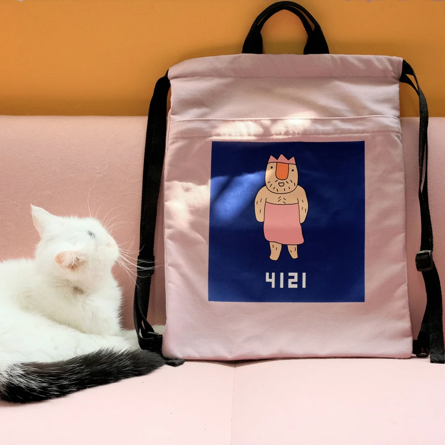 [Новое поступление 2018] повседневные Рюкзаки YIZISToRE из холщовой ткани с принтом на