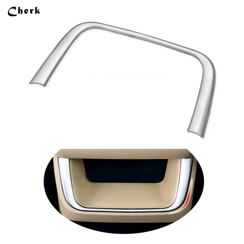 

For Toyota Highlander 2015 2016 Silver Rear Outlet Decorative Sticker Interior Accessories 1pcs
