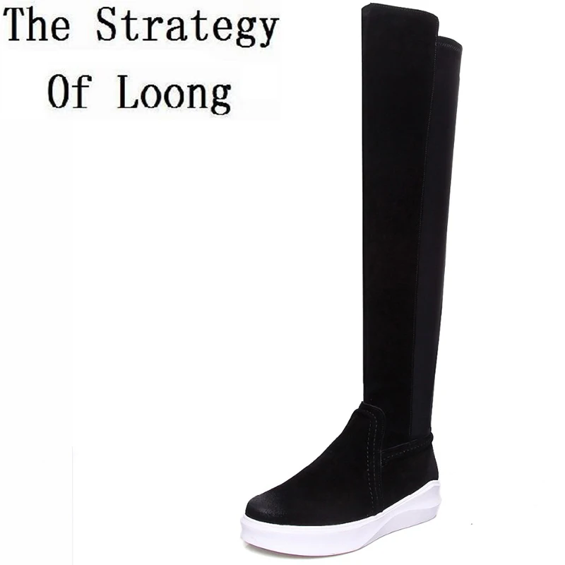 leather boots for women long