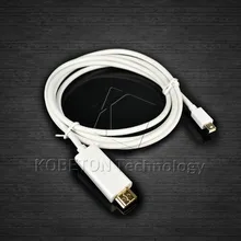 1,8 м/6 футов DP к HDMI Thunderbolt display port Mini display port MINI Male адаптер конвертер кабель для Apple Mac для Air Pro