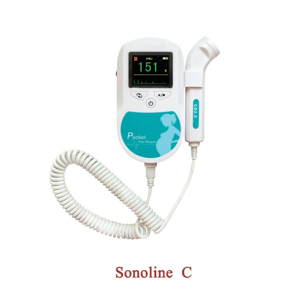 

Prenatal Heart Monitor,Baby Heart Beat fetal doppler,Sonoline C 2M+earphone+gel