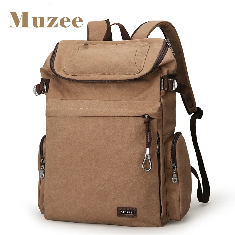 2019 جديد Muzee العلامة التجارية حقيبة للظهر فينتاج كبيرة قدرة الرجال الذكور الأمتعة حقيبة حقائب سفر من القماش أعلى جودة السفر حقيبة ظهر قطنية