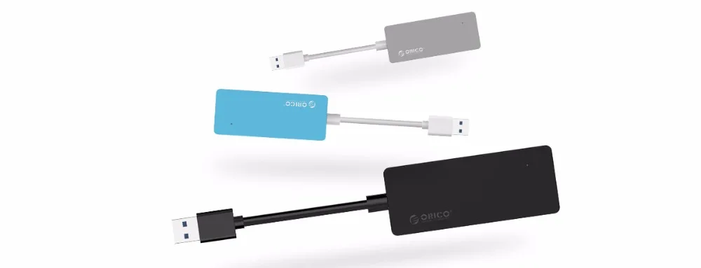 ORICO HC4-U3 Mini 4 порта USB3.0 концентратор USB разветвитель с кабелем 10 см Малый размер для настольных ноутбуков ПК чтение Кардер USB3.0 концентратор