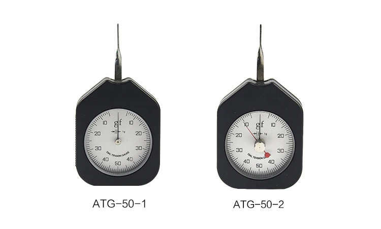 50 г датчик контроля натяжения с циферблатом tensionmeter двойные Указатели(ATG-50-2) tensiometro