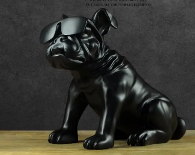 Искусственная собака бульдог лучший подарок статуя собаки ремесла промышленный Декор статуи escultura для украшения дома аксессуары