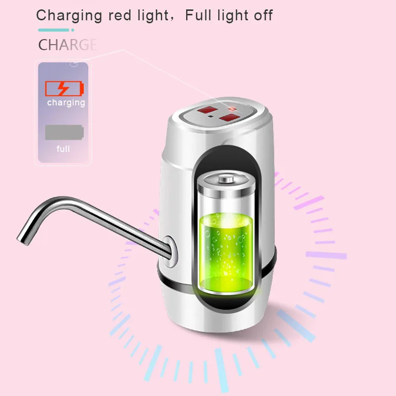 Automatic USB Water Dispenser Bottled Water Pump Pure Bucket Water Press Electric Water Drinking Machine Absorber Quantitative