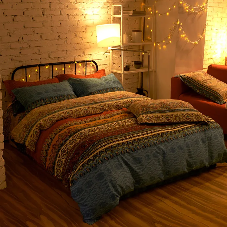 Modern Folk Style Boho Bedding Set Designer Colorful Bohemian Duvet Modern Folk Style Boho Bedding Set Designer Colorful Bohemian Duvet Covers Fashion European Country Cover Sets In From Home