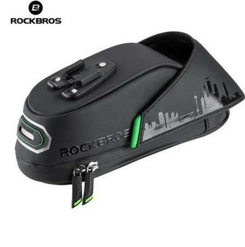 

ROCKBROS Rainproof Bicycle Bag Shockproof Bike Saddle Bag For Bicycle Black Cycling Rear Seatpost MTB Bike Accessories