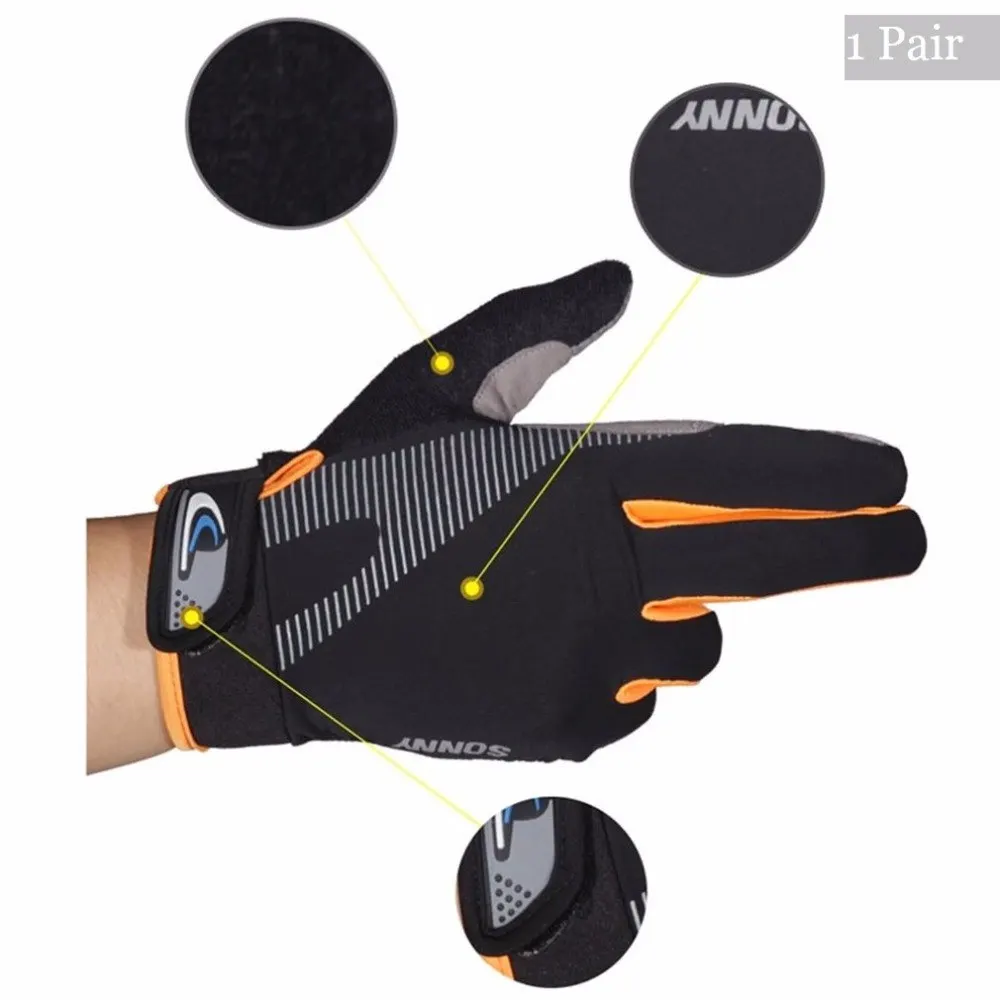 1 пара новых велосипедных перчаток на полный палец с сенсорным экраном, велосипедные перчатки, высокоэластичные уличные дышащие противоскользящие перчатки